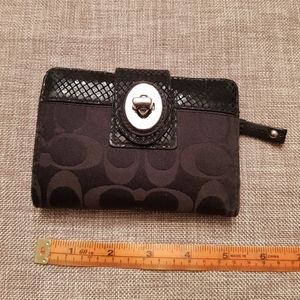 COACH Signature Wallet - Black